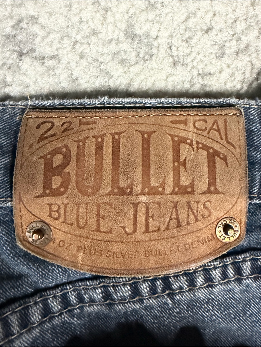 Vintage Bullet Blue Jeans Men’s 36 Baggy Straight Leg Y2K Denim 90s - Picture 12 of 12